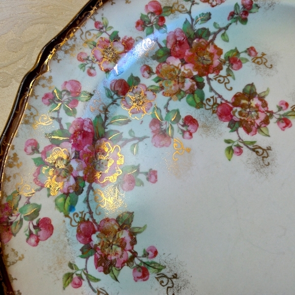 Vintage 12" Lecot Hand Painted China Serving Plate - Picture 2 of 12
